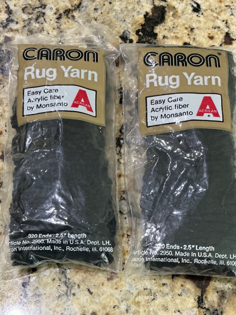 Caron Black Rug Yarn - 2 Pack - Picture 3 of 3